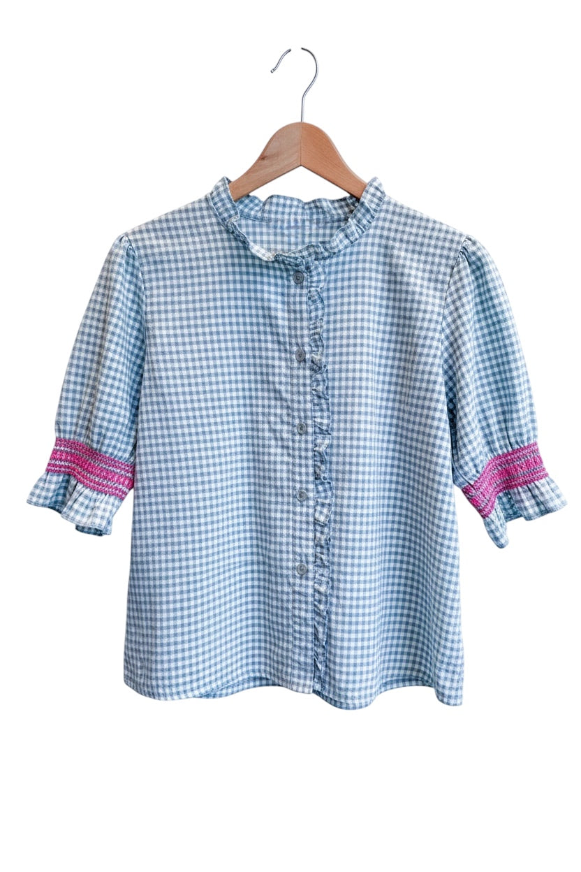 Blusa Élise celeste