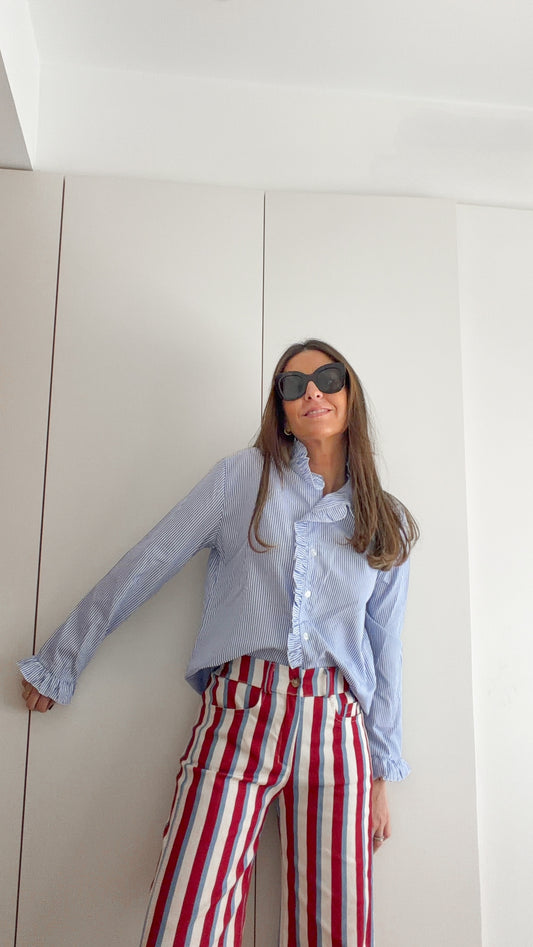 Jeans Rayas red&blue