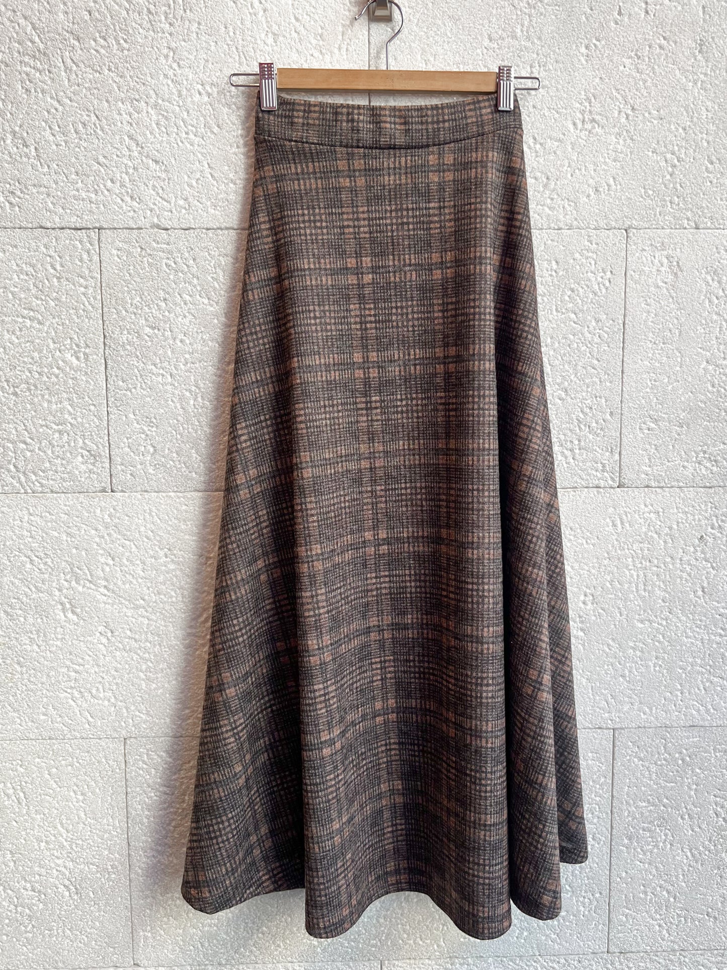 Falda Tartán brown