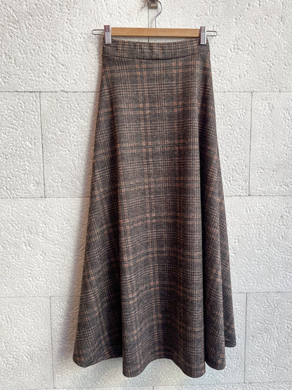 Falda Tartán brown