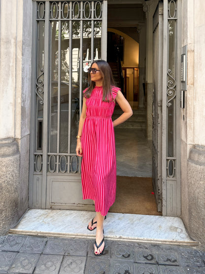 Vestido Allegra fresa