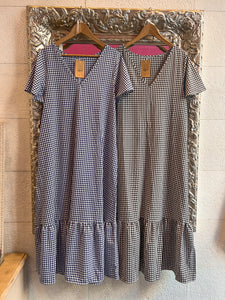 Vestido Vichy manga corta