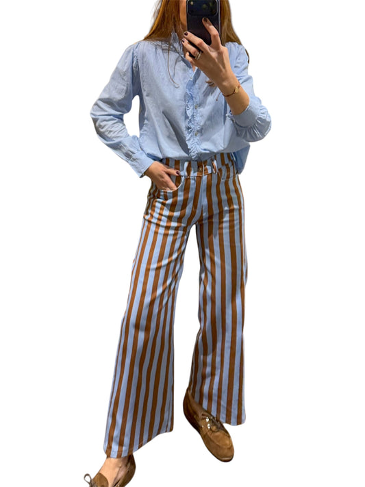 Jeans Rayas brown&blue