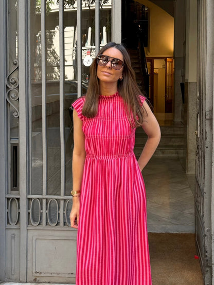 Vestido Allegra fresa