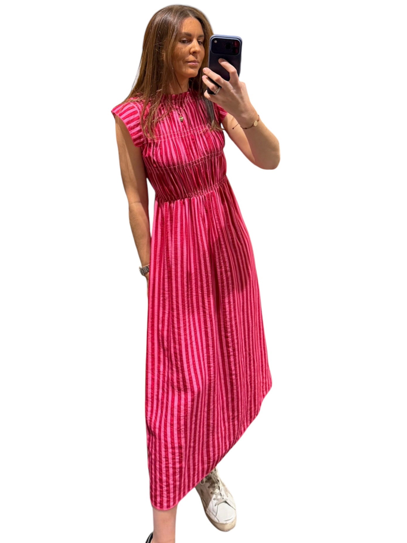 Vestido Allegra fresa