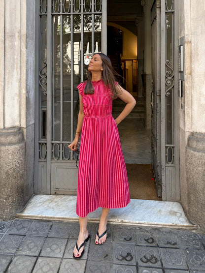 Vestido Allegra fresa